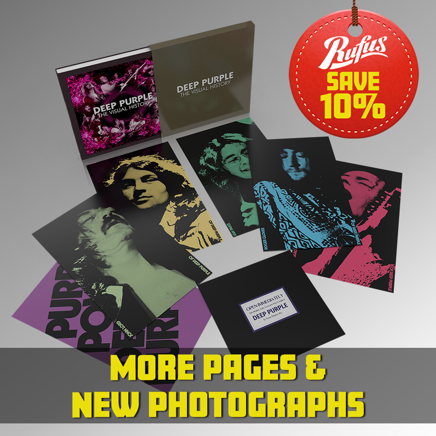 初版　DEEP PURPLE　HEAVY L PHOT BOOK DEEP PURPLE - THE VISUAL HISTORY (DELUXE COLLECTORS EDITION